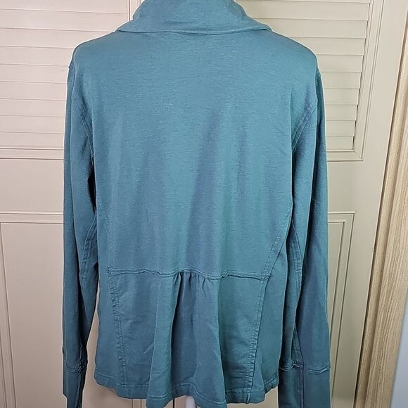 Jacket Casual Lightweight By Eddie Bauer Blue 65 Percent Cotton Size XL - Picture 2 of 7